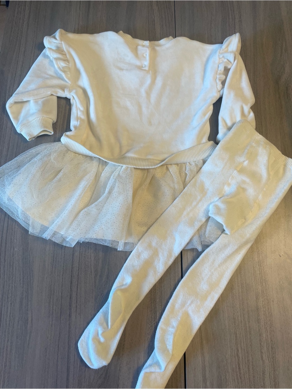 Disney Winnie the Pooh Tulle Dress & Tights Set (18M) - Picture 5 of 5